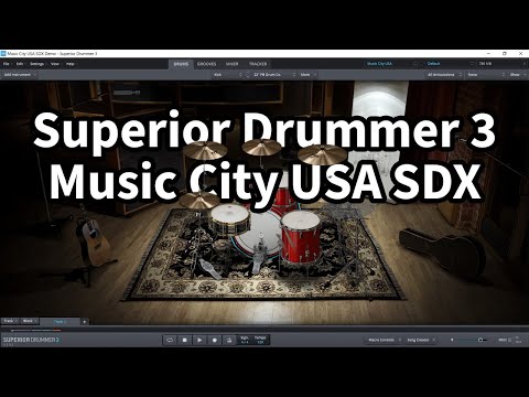 Toontrack Superior Drummer 3 Music City USA SDX All Drum Kits DEMO