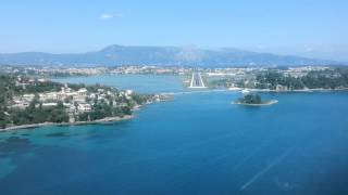 preview picture of video 'Airbus A320 VOR Approach into Corfu'