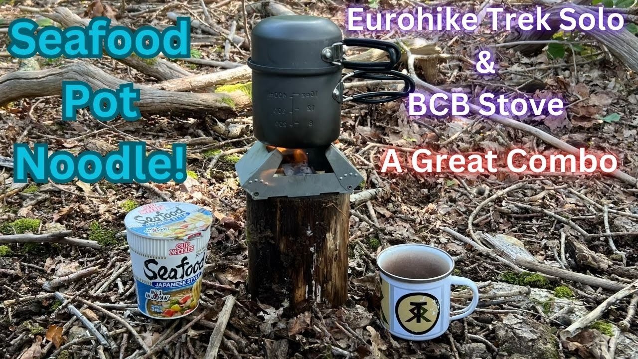 Seafood Pot Noodle! | Eurohike Trek Solo & BCB Stove, A Great Combo