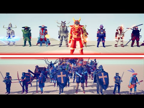 RED DEVIL SENSEI OF ALL SENSEI vs EVERY FACTION | Totally Accurate Battle Simulator TABS