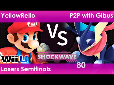 SW Plano 80 - YellowRello (Mario, Yoshi) vs P2P with Gibus (Greninja) Losers Semifinals - Smash 4