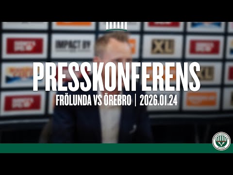 Presskonferensen efter Frölunda – Örebro