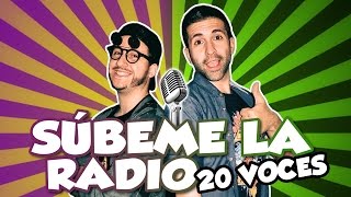 Enrique Iglesias - SUBEME LA RADIO (Parodia) 20 voces famosas