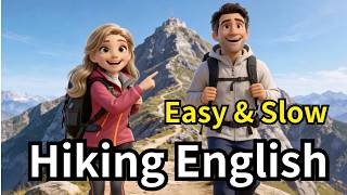 🌲 Slow English | Mountain Hiking | Easy English for Beginners (A1-A2)