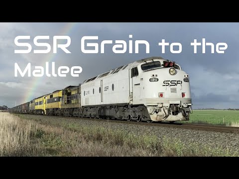 SSR Grain Train to The Mallee : CLP12, 4904, GM22, CLF1 & GM27 4 & 5/7/21