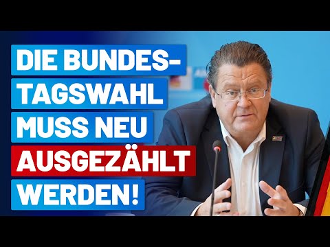 Pressekonferenz zur Neuauszählung der Bundestagswahl - Stephan Brandner - AfD-Fraktion im Bundestag