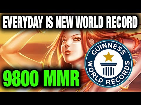 9800 MMR Dota2 WTF IS THIS RANK Paparazi Break World Record Everyday