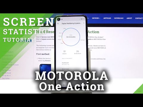 How to Check Total Screen Time in Motorola One Action – Application Time Statistics