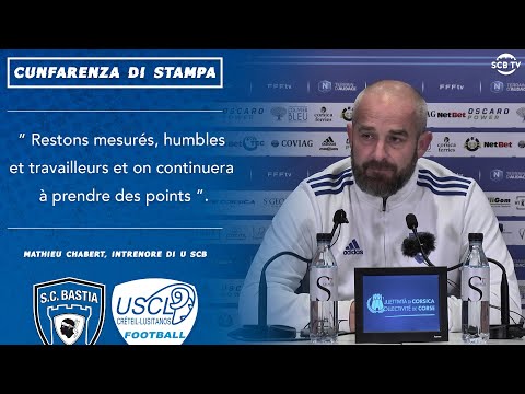 J26 | Bastia 4-1 Créteil : Conf. d’après-match de M. Chabert