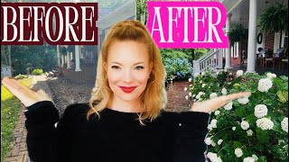 ✨From Dull To Dreamy | Front Porch & Garden Transformation 