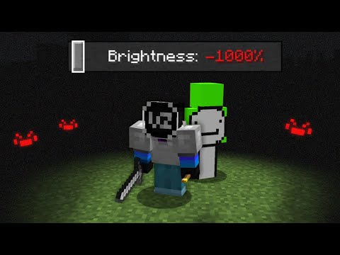 So Dream Challenged me to Beat This... (Minecraft, But It's Pitch Black)