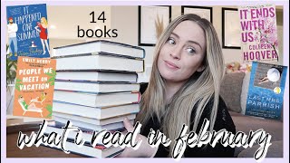 february reading wrap up! all the 14 books I read last month