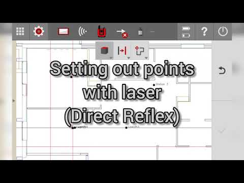 10.0 PLC 400 tutorial 10 - Setting out points  with Laser (Direct Reflex mode)