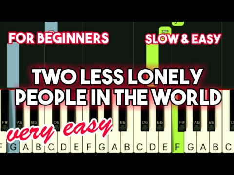 AIR SUPPLY - TWO LESS LONELY PEOPLE IN THE WORLD | SLOW & EASY PIANO TUTORIAL