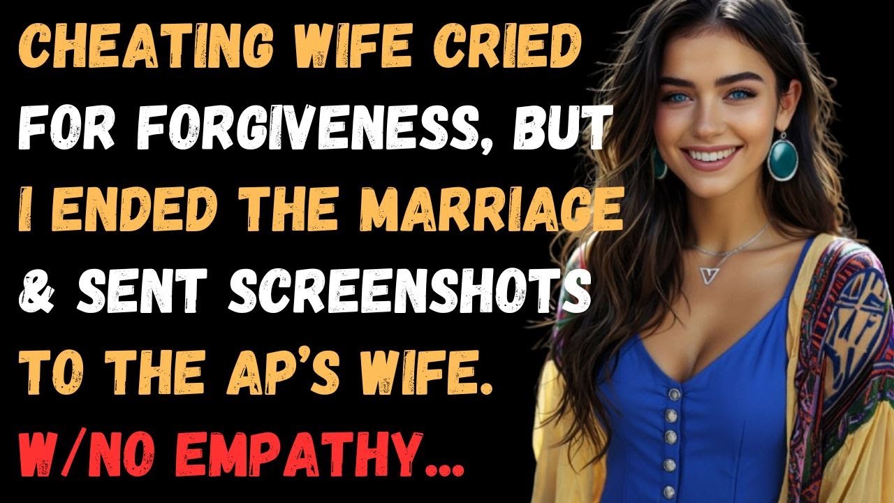 Cheating Wife Cried for Forgiveness, but I Ended the Marriage and Sent Screenshots to Ap’s Wife.