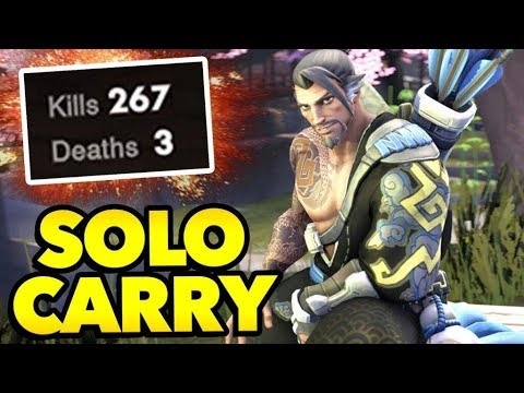 WHEN HANZO SOLO CARRY • OVERWATCH BEST MOMENTS AND INSANE KILLS •