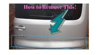 How to remove Tailgate Bottom Trim / Valance - Nissan Cube