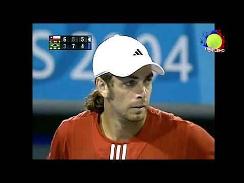 Nicolás Massú vs Gustavo Kuerten - Athens 2004 1R (Match Point)