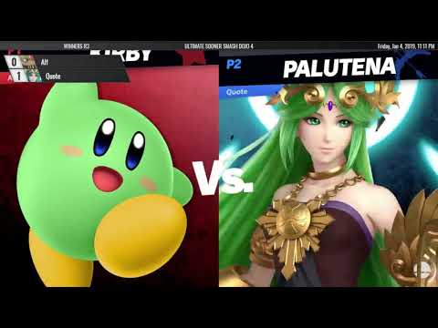 Ultimate Sooner Smash Dojo 4 - Alf (K Rool, Kirby) vs  Quote (Palutena) - Winners R4
