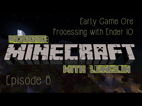Modded Minecraft 1.7.10: S01E08 - Early Game Ore Processing with Ender IO