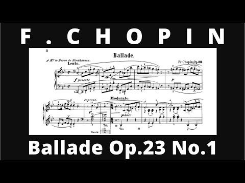 F. Chopin - Ballade in G minor, Op. 23, No. 1 (score / sheet music)