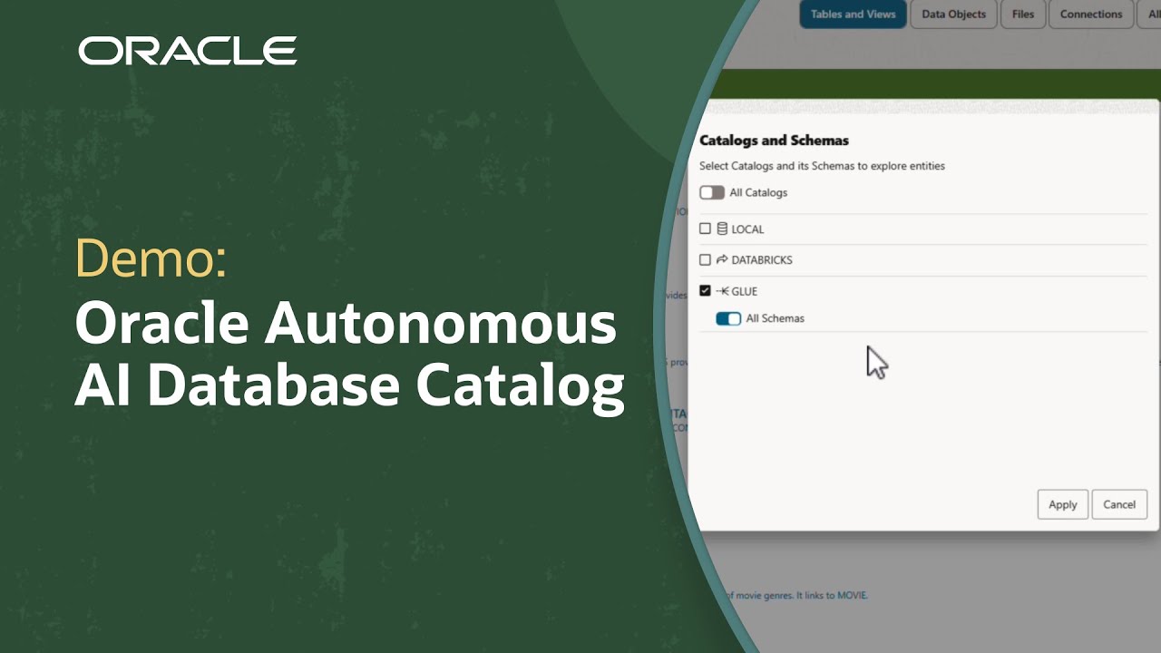 Access Data from Anywhere with Oracle Autonomous AI Database Catalog: Demo