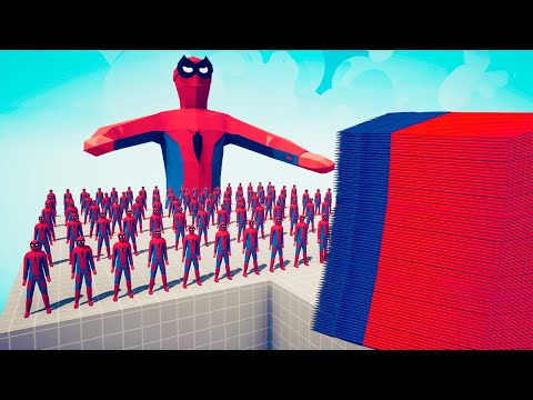100x SPIDERMAN + 1x GIANT vs EVERY GOD - Totally Accurate Battle Simulator TABS