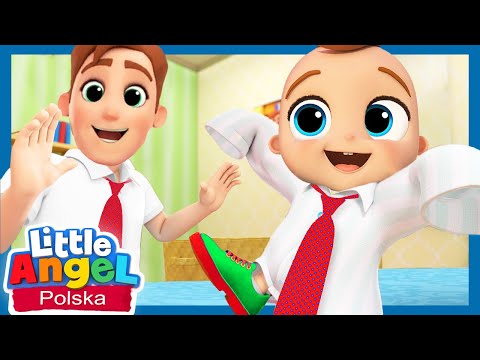 Chcę być taki jak tata | Piosenki Dla Dzieci | Little Angel Po Polsku