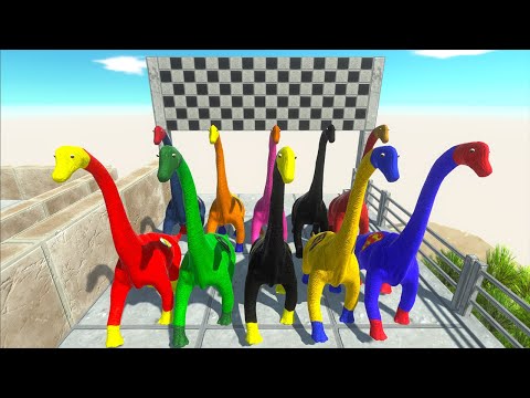 WHO WOULD WIN? Team Brachiosaurus Dc Speed Race Championship Hunting Found Jurassic world evolution