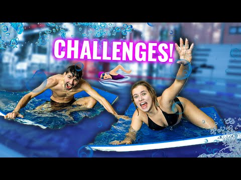 WE DO STUPID CHALLENGES IN THE SWIMMING POOL!😂🌊 with @DimaSchine II VLOG 465
