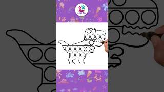 Novo! Como Desenhar Um Dinossauro POP IT 🦖#shorts #desenhofácil #comodesenhar #chikiartbrazil