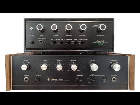 Vintage Sansui au-222 Amplifier Review & Sansui au-101 Head to Head comparison HiFi Audio