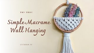 Macrame Wall Hanging Easy for Beginners | Step by Step Tutorial