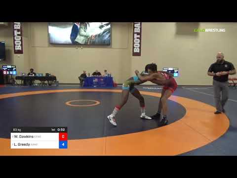 2018 Marine Corps US Open/Senior Men's Greco-Roman 63 Con 8 #2 - Wesley Dawkins (GEWC) Vs. Lilshaw