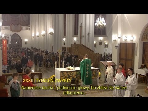 Niedziela, XXXIII Tydzień Zwykły - 2025 w kościele pw. św. Kazimierza w Pruszkowie