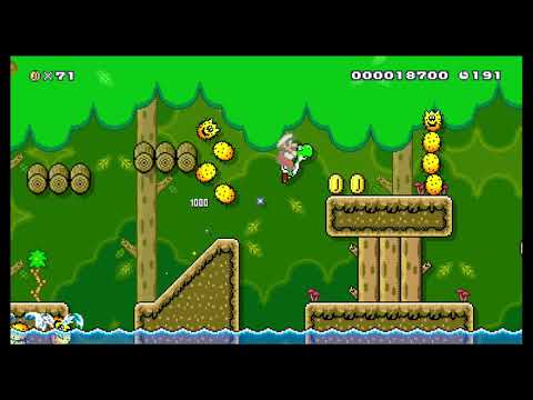 Eric's Super Mario Maker 2 Levels: Pokeys in the Forest