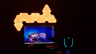 Video thumbnail for Nanoleaf Rhythm Smarter Kit - UNBOXING & SETUP by Fritzkyboi Tv