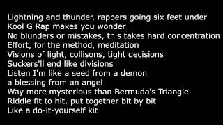Kool G Rap - Trilogy of Terror (Lyrics)