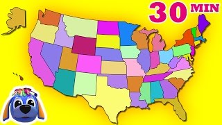Nursery Rhymes and Kids Songs | 50 States That Rhyme | Raggs TV