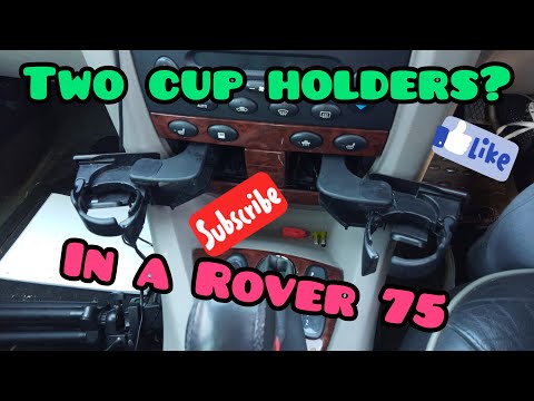 Fitting a rare Rover 75 cup holder.