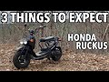 3 Things You MUST EXPECT getting HONDA RUCKUS