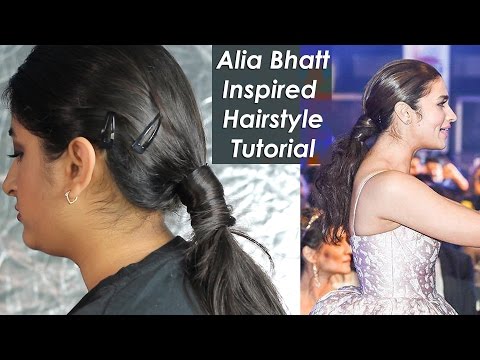 Alia Bhatt जैसा हेयर स्टाइल ट्यूटोरियल Inspired Hairstyle Tutorial (1) @Filmfare Awards #OFT2D Video