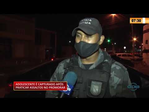 Adolescente eÌ capturado apoÌs realizar assaltos no bairro Promorar 14 09 2020