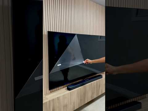 tv slat wall, slat wall decor, tv media console, tv set up #homedecor