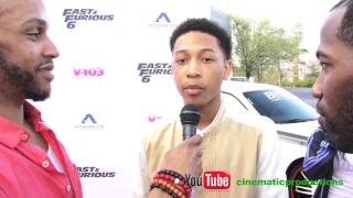 Atlanta R&B Artist Jacob Latimore at Ludacris Fast and Furious 6 event in ATL