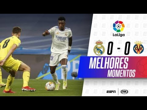 Gols e lances de Real Madrid x Villarreal
