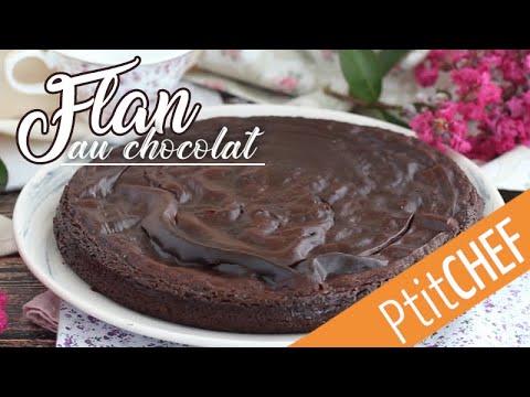 Recette de flan au chocolat sans pâte et sans gluten - Ptitchef.com
