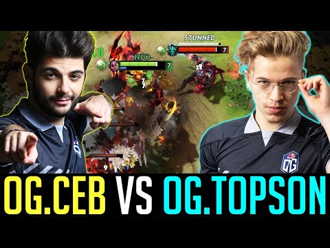 Ceb NEW Offlane Hero PUDGE vs Topson PA carry - OG's Battle DOTA 2