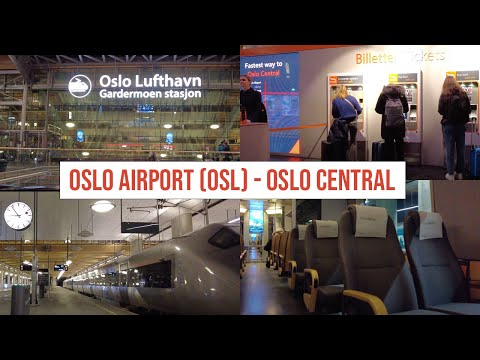 Aeroporto de Oslo (OSL) para a Estação Central de Oslo com Flytoget - RÁPIDO E EFICIENTE