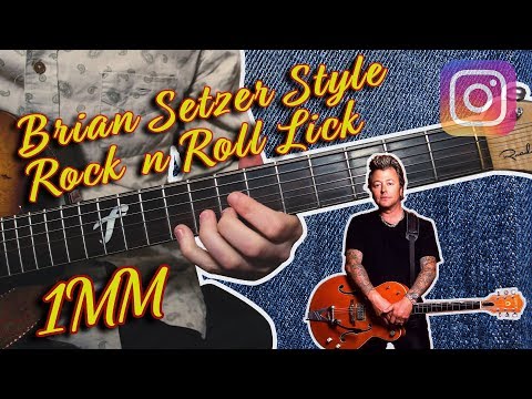 1 Minute Monday - Brian Setzer Style Rock n Roll Lick W/Tab
